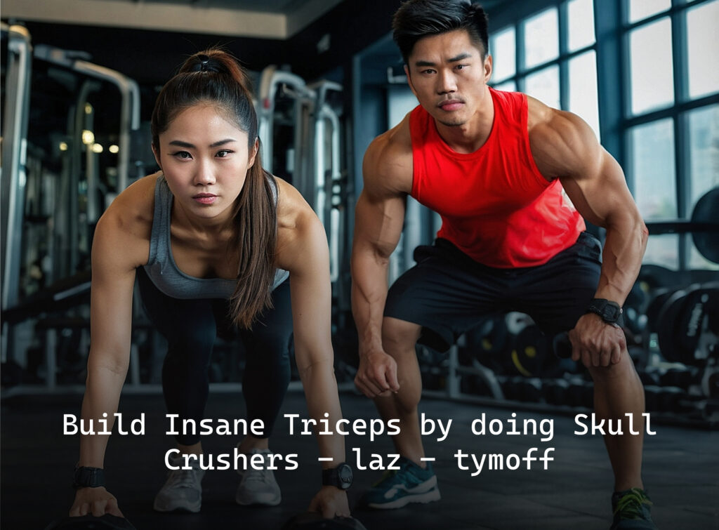 build insane triceps by doing skull crushers - laz - tymoff