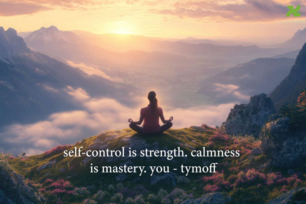 self-control is strength. calmness is mastery. you - tymoff